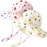 FURTALK Baby Sun Hat Toddler Beach Hats with UPF 50+ Sun Protection Wide Brim Girls Bucket Hat