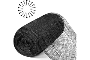 Dafoecheer Kio Pond Netting,20×20FT,3/8’’ Mesh Pond Netting for Koi Ponds,Sturdy Net to Catch Leaves and Debris,Protect Fish from Birds & Cats,with 21pcs Stakes