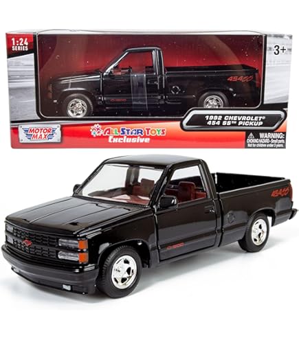 Amazon.com: Motormax 1992 Chevy 454SS Pickup Truck 1/24