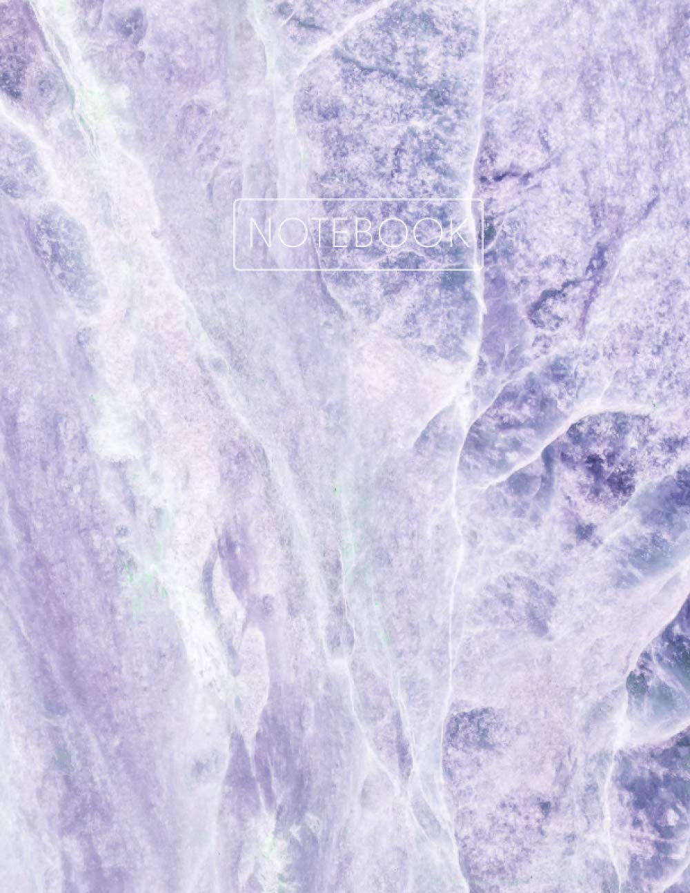 Notebook: Wide Ruled Lined Notebook Journal - Pastel Purple Marble - 120 Pages - Large (8.5x11 inches) A4 Size - Journal, Notebook, Diary, Composition Book