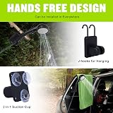 Spopal Portable Shower for Camping 6000mAh LED Display 4 Modes IPX7 Grey view 7