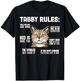 Tabby Cat Rules Tabby Cat Lover Tabby Cat Owner T-Shirt