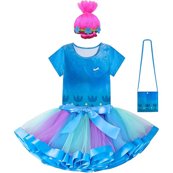 Amazon.com: Waruila Trolls Costume Trolls Poppy Cosplay Halloween Clothes  Kids Fancy Girl Dresse Trolls Dress for Litter Girls (Blue, 2-3T) : Clothing,  Shoes & Jewelry