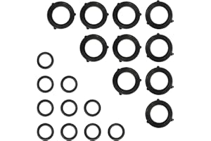 Gorilla Easy Connect O-Ring and Washer Sets - Garden Hose Quick Connect Washer and O-Ring Replacement Set - Rubber Gasket Connector Seals and O-Rings for Standard 3/4 inch GHT- 10 Sets