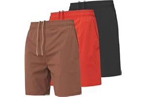 Ultra Performance Mens Athletic Running Shorts 3 Pack Super Stretch Workout Gym Shorts for Men, 7 Inch Inseam