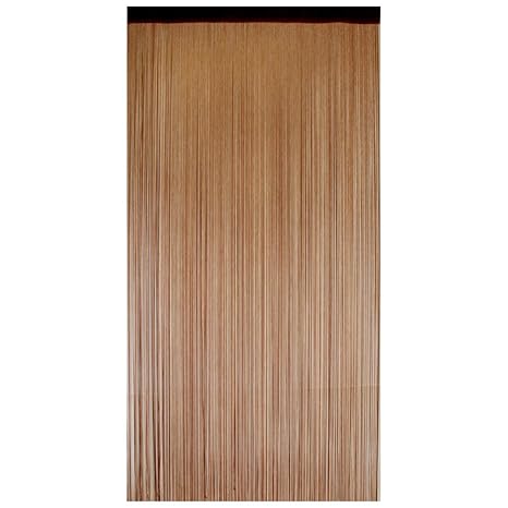 Viskose Vorhang Mella waschbarer Fliegenvorhang in Brauntönen 200cm Türvorhang Fliegenschutz Sichtschutz Insektenvorhang 2 m