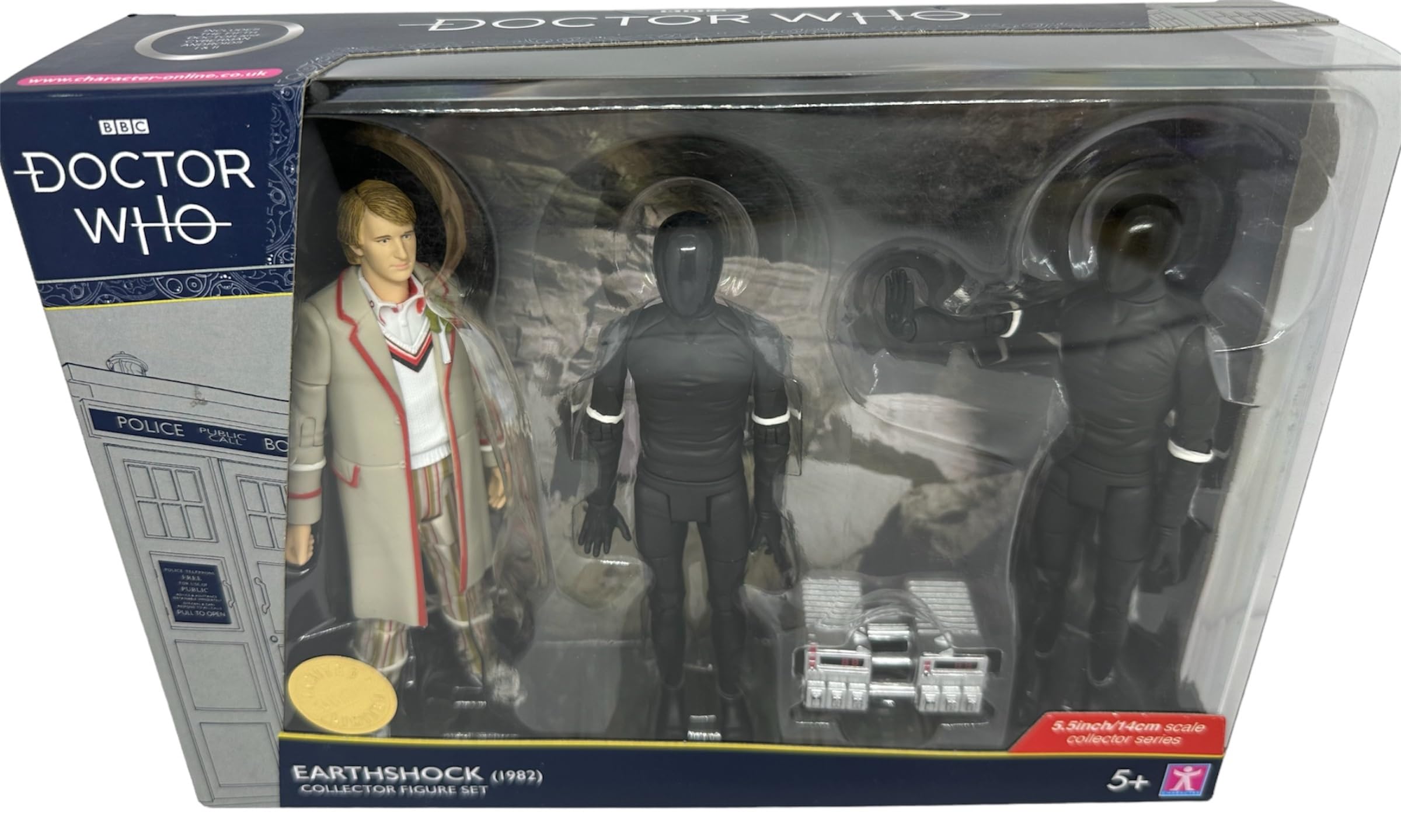 Vintage Characters 2012 Doctor Dr Who Earthshock 1982 Limited Edition Collector Action Figure Set - Factory Sealed Shop Stock Room Find