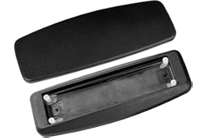 BROODAY Premium Black Armrest Pads for Steelcase Leap V2 – Ergonomic Replacement Arm Caps