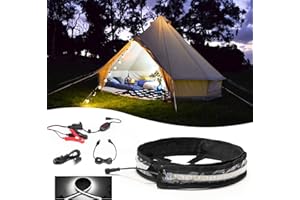 Kanruis RV Awning Led Light Strip SMD 5050 LED Chips Inside 4ft 1.23m Camping Awning Tent Light Strip for RVing Camping Camper Motorhome Outdoors Leisure Party (White)