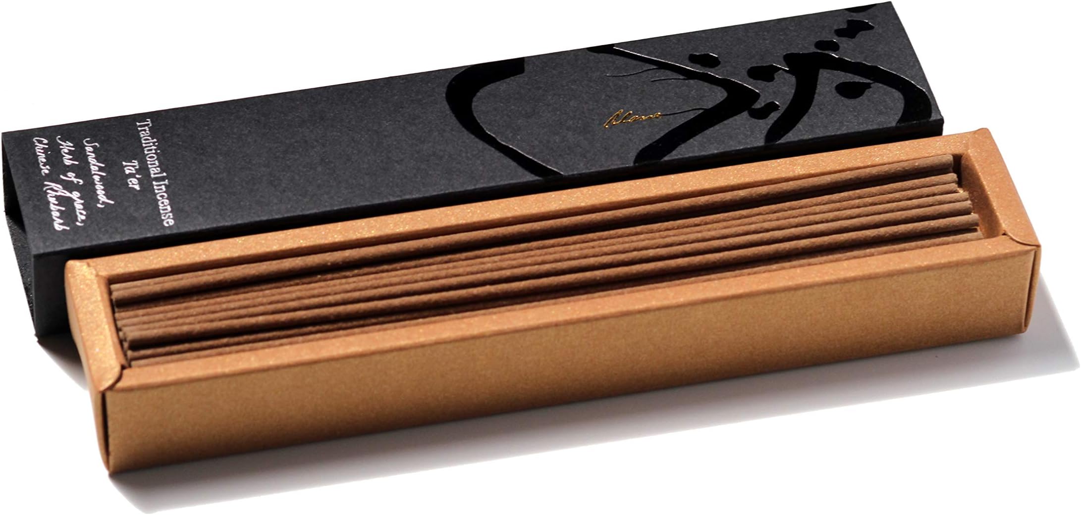 Ta'er: High quality Japanese Style Sandalwood, blended with some calming Oriental Herbs 100% Natural Incense Sticks for Meditation, Yoga & Anxiety relief. 100% Vegan, chemical free, no perfumes or oils. 30 premium incense sticks in a box.