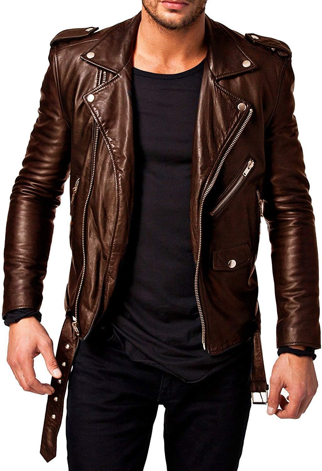 Blaq Ash Men's Biker Jacket