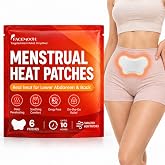 Menstrual Heating Patches for Period Cramps &amp; Back Pain Relief,6 Count | Stick on Heating Pads for Lower Abdomen, Portable Discreet Disposable Heat Wraps for Period Pain, Lasts Up to 10 Hours