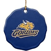 GRAPHICS & MORE Webster University Primary Logo Porcelain Scalloped Holiday Christmas Tree Ornament - 2.8" (7.1 cm)