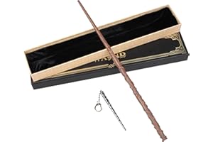 KINGVOWS Witch Wizard Magic Wand Witchcraft Props for Kids Sorcerer Collection Cosplay Accessories with Gift Box (Ivy)