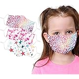 Children Face Mask Washable Cotton Fabric Cloth 2 Layer Reusable Kids Cute Print