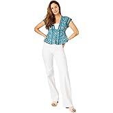 Judy Blue High-Waist Braided Waistband Wide-Leg Jeans - Comfort Stretch Cotton Blend 88781-