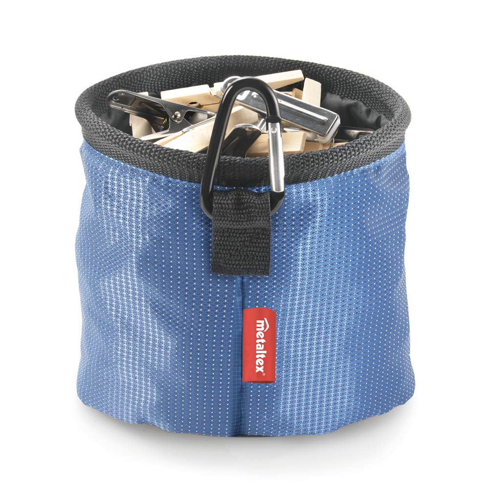 Metaltex Clip Holder, Blue Tojo Grey, 17 x 11 x 15 cm