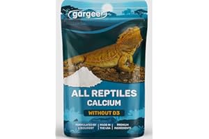 Gargeer 4oz All Reptile Calcium Powder, Phosphorus-Free Ultrafine Powder, Pure Dust Without Vitamin D3, Ready to Use for All Reptiles, Lizards & Amphibians Supplement. Made in The USA. Enjoy !