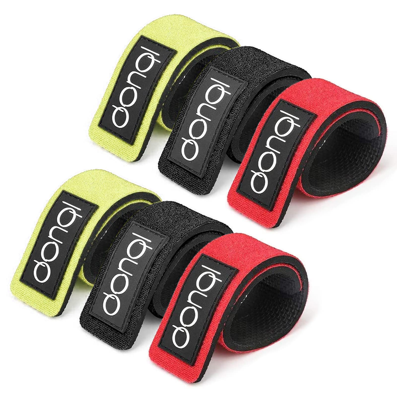 DONQL 6 Pcs Fishing Rod Straps Fishing Rod Belts Ties Stretchy Magic Bait Casting Spinning Rod Straps Holders Fishing Tackle Tie Bag Accessories