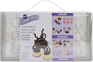 Wilton 2115-0030 Candy Mold Party Pack, 8-Pack
