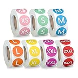 Misofuki 3500 Pcs 7 Rolls 7 Sizes 7/8 Inch Clothing