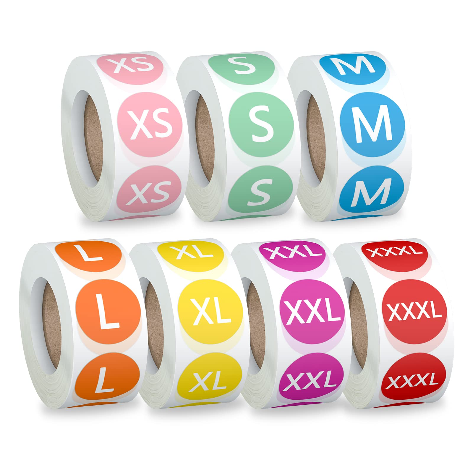 Misofuki 3500 Pcs 7 Rolls 7 Sizes 7/8 Inch Clothing