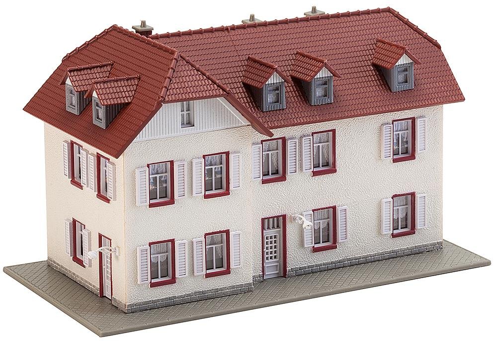 FALLER FA 232216 - Two-storey Angled House, Accessories for Model Railway, Model Making