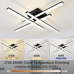 Modern LED Ceiling Light Fixture, Dimmable Close to