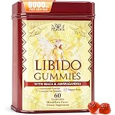 Libido Support for Women with 1500mg Maca &amp; 1000mg Ashwagandha, 60 Gummies | Strongest Female Libido Booster with L-Arginine, Vitamin D &amp; B6 for Energy, Mood, Cortisol Reducer &amp; Hormone Balance, 0 Sugar