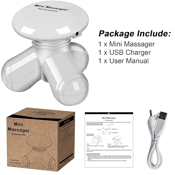 Mini masażer ręczny ładowalny masażer wibracyjny do szyi ...