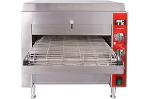 EASYROSE 14″ Commercial Conveyor Pizza Oven, 3500W 208V Countertop Electric Oven with 14-Inch Belt, 6-20P Plug, for Fast Baking (60Hz)
