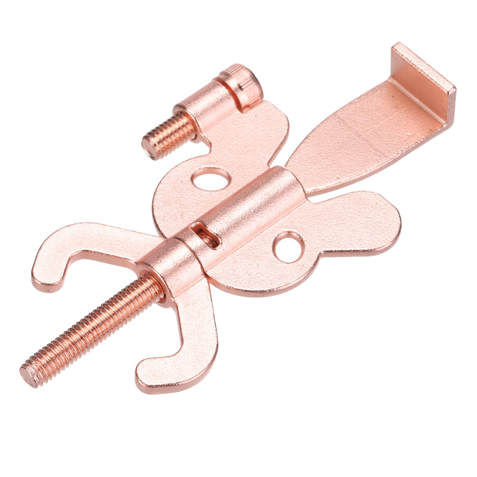 PATIKIL Portable Security Door Lock, 1 Pack Adjustable Butterfly Hotel Door Lock Devices with Storage Bag for Enhanced Safety for Traveling Hotel Home Apartment, Rose Gold
