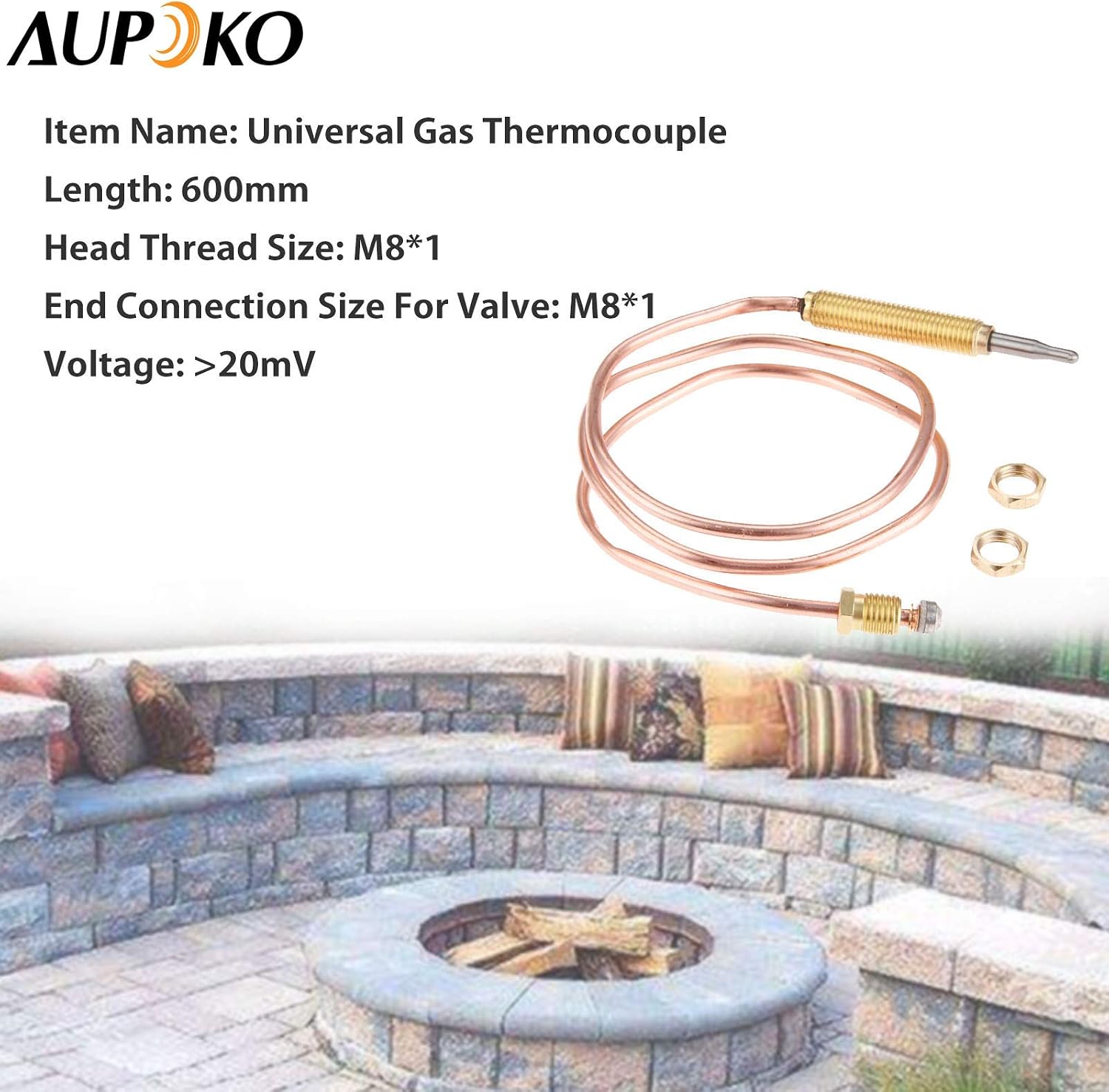 Aupoko 24" Gas Thermocouple Kit - Image 3