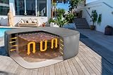 Lay-Z-Spa Thermal Hot Tub Cover 180cm Square Universal Fit Grey BW60319 view 2