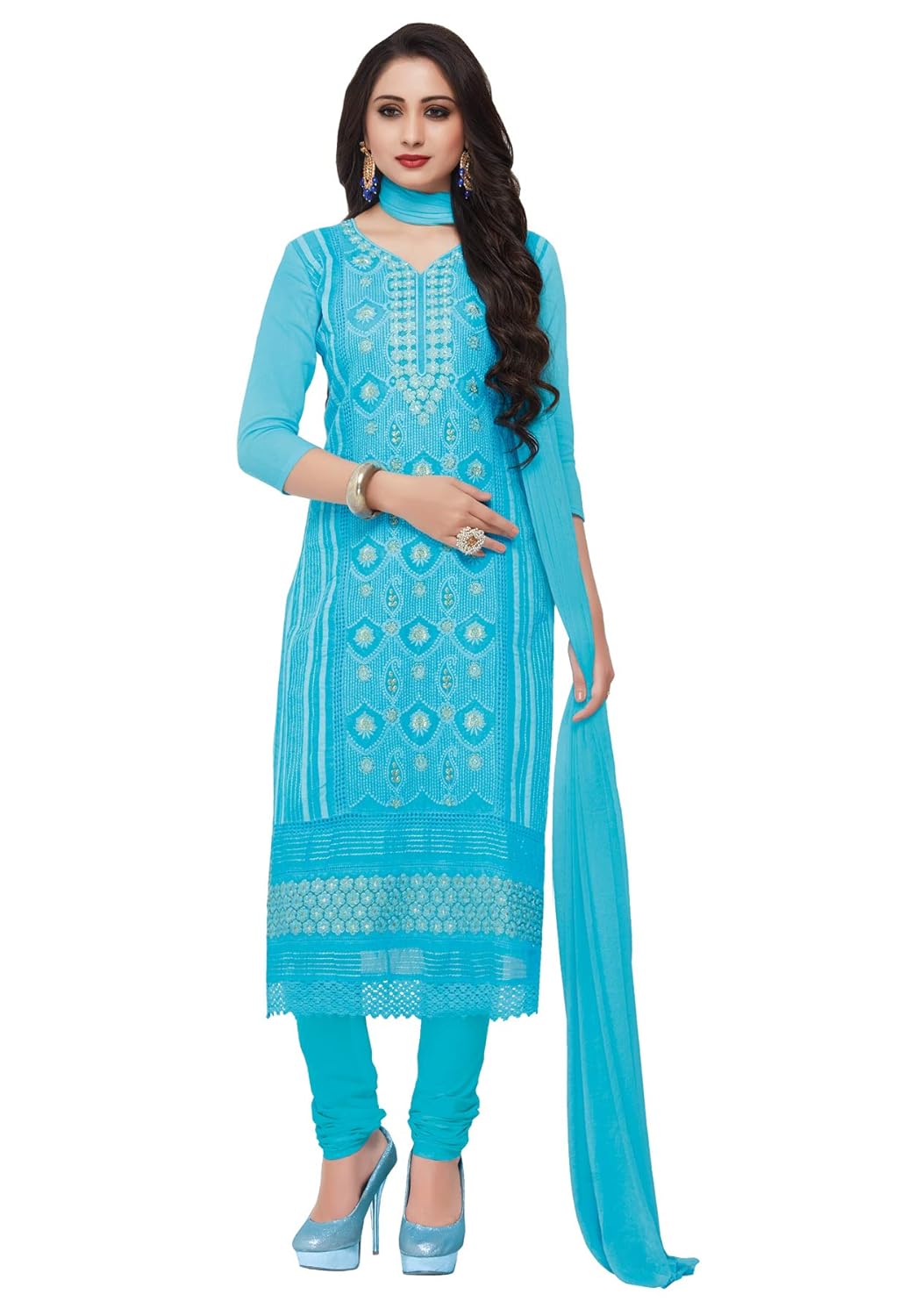 Single colour churidar material Clearance