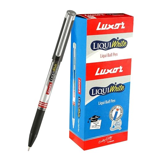 Luxor Liquiwrite Ball Pen Black (20's Box) Amazon.in Office Products