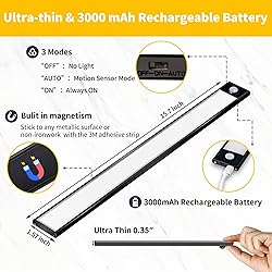 COLIJOY 69 LED Under Cabinet Lights Indoor, 3000mAh