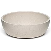 Loving Pets - Dolce Bamboo - Eco-Friendly Pet Bowls & Dishes for Dog, Cats, Puppy Food and Water Bowl -Sustainable and Dishwasher Safe, Made with Real Bamboo (Large, Oat-Beige)