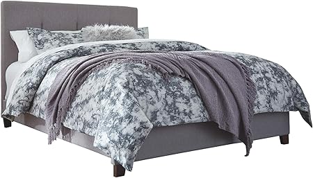 Amazon.com: Signature Design by Ashley Dolante Bed, Queen, Medium Gray
