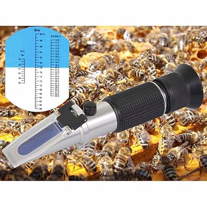 PerGrate Refraktometer Honig Imker Wasser Zuckergehalt Brix 58-92% Wasser 10-33% Handheld-Tool