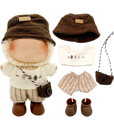 Bxhwj 17cm Doll Clothes Set - Miniature Fashion Outfits With Hat Camera Accessories Cute Stylish Costumes For Collectible Dolls 87d6159d E045 49e8 8c31 A53157ddf744.be26faeff7f6e1bfa9ad96d05db018ec