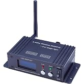 JERRAY DMX512 Wireless Controller, 2.4GHz LCD Display, Stage Light Transmitter Receiver Power Adjustable Repeater Lighting Dimmer Controller for Disco DJ Party Light (T/R Disp Staion)