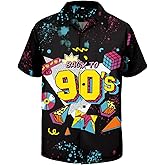 American Trends Hawaiian Button Down Short Sleeve Shirt