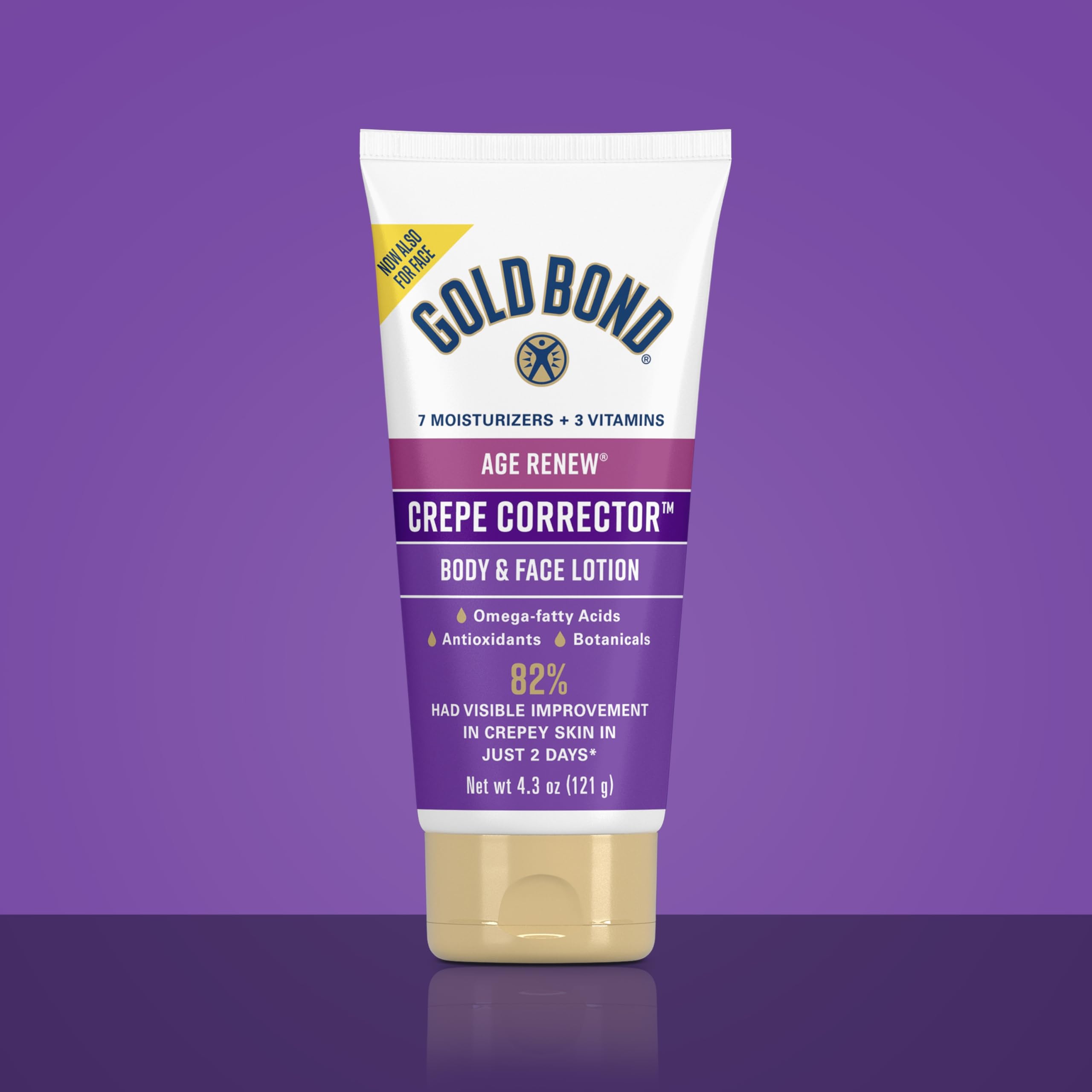 Gold Bond Age Renew Day & Night Duo Lotion Set for Body & Face, Gold Bond Crepe Corrector Lotion, Visibly Firms Skin & Gold Bond Retinol Overnight Lotion, Visibly Smooths Skin, 8.6 oz.