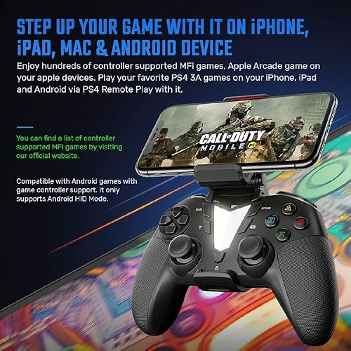 IFYOO PS4 Wireless Controller Gamepad Compatible with Mobile Games