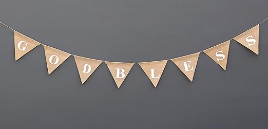 Amazon Com God Bless Banner God Bless Baptism Decor Christening