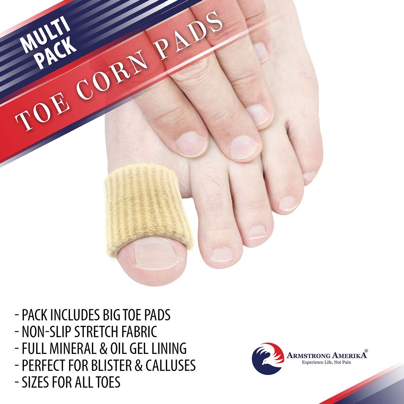 Corn Pads Toe Sleeves – Toe Pads to Protect & Cushion Sore Toe Corns, Blisters & Toe Calluses. Cover, Pad & Guard Your Corns, Blister or Callus for Fast Pain Relief : Beauty