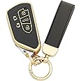 vurbemes 360 Degree Soft TPU Protector Key Fob Cover Case fit for Volkswagen VW ID3 ID4 ID5 MK8 Golf 8 GTI Skoda Octavia Smart Remote Key Fob (Black)