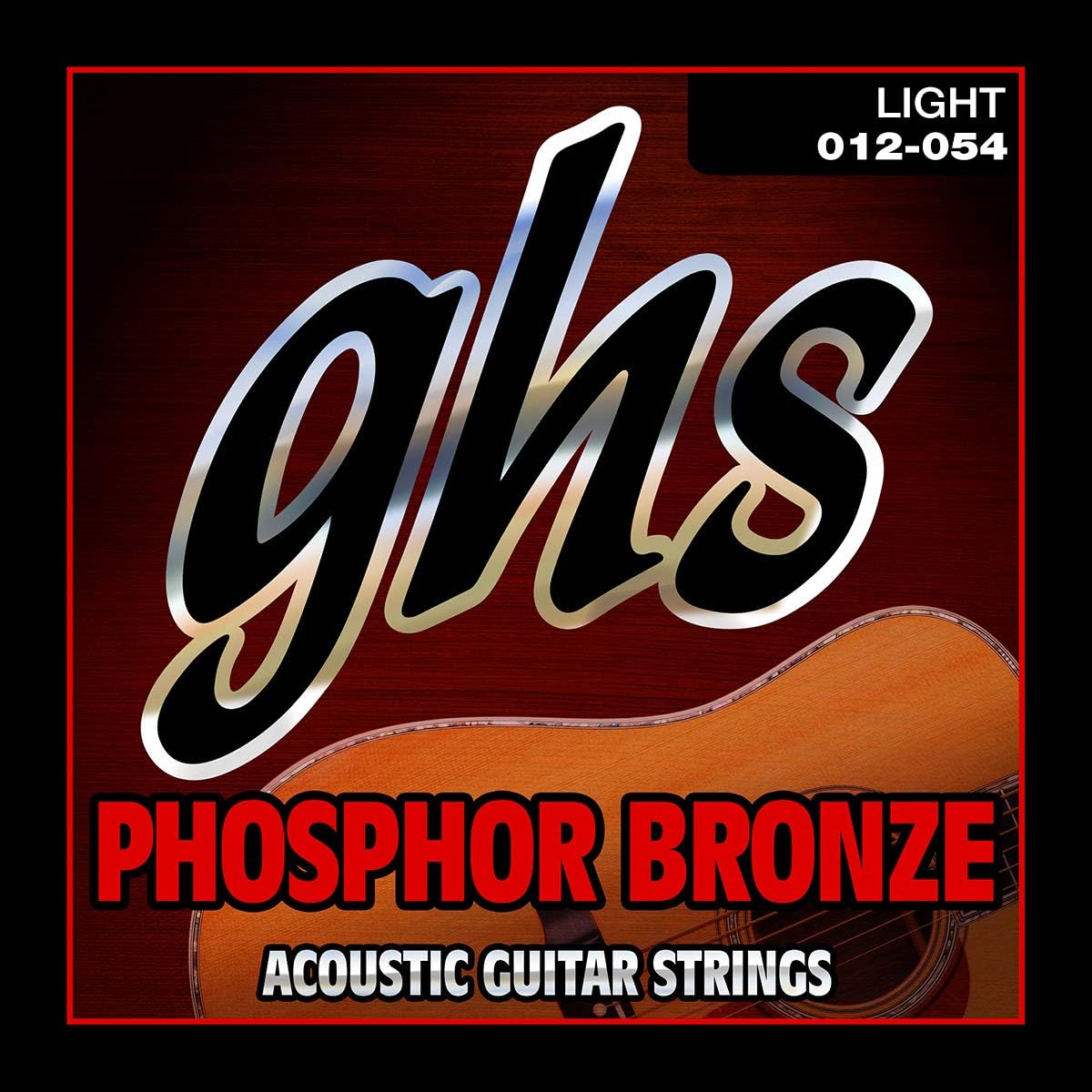 GHS S325 12 - 54 Light Phosphor Bronze Acoustic String Set, Pack of 1
