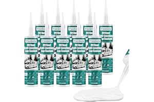 FELIZSHOP Silicone Caulk,RV Roof Sealant,Silicone Sealant for RV Roofs, 10 Packs RV Self Leveling Lap Sealant RV Caulk EPDM Sealant on Motorhomes, Trailers, Campers(White)